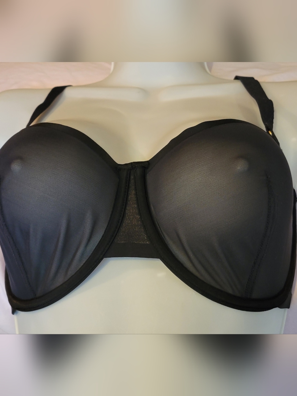 CUUP 36 E Black Underwire Balconette Contour Bra